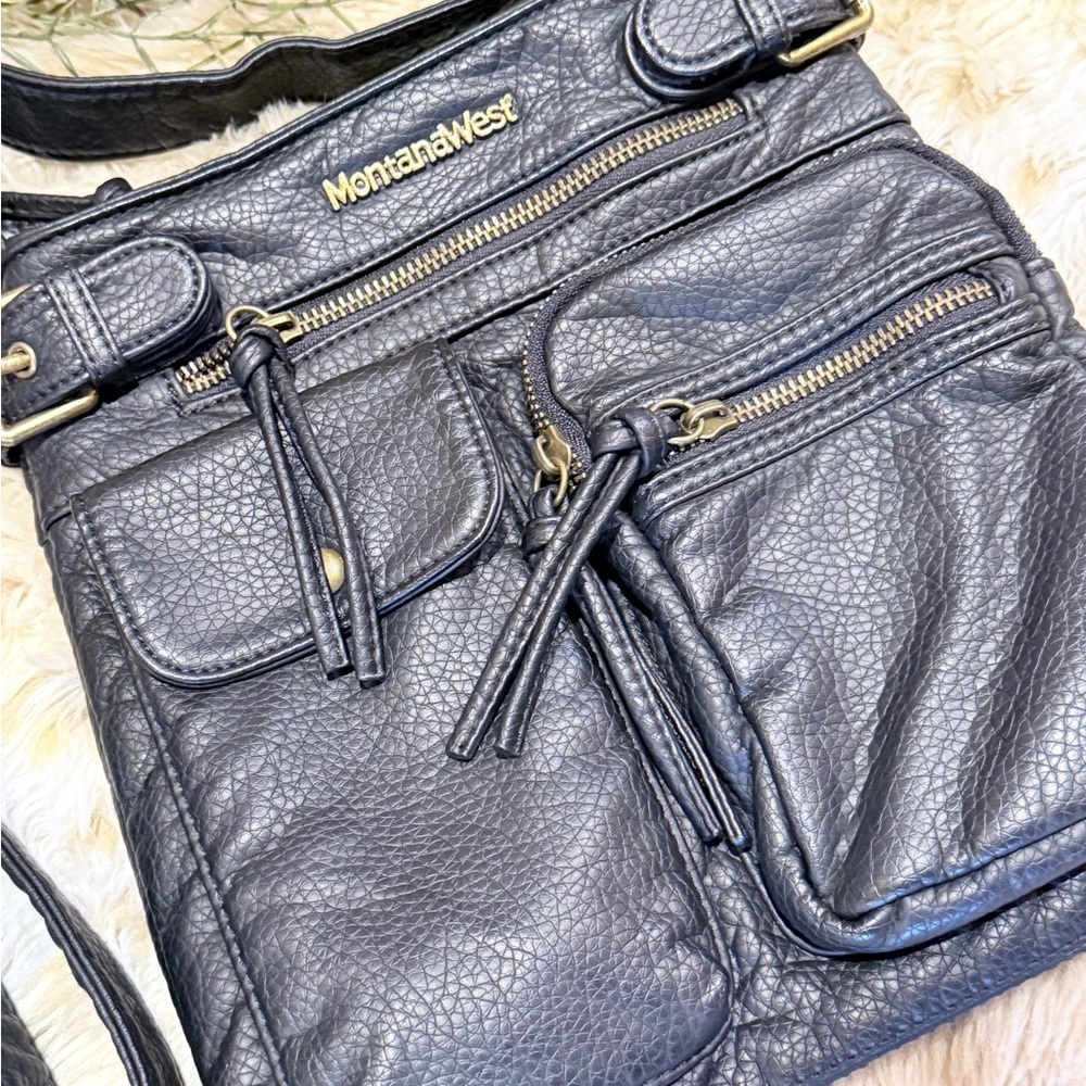 Montana West Black Crossbody Bag - Picture 2 of 4